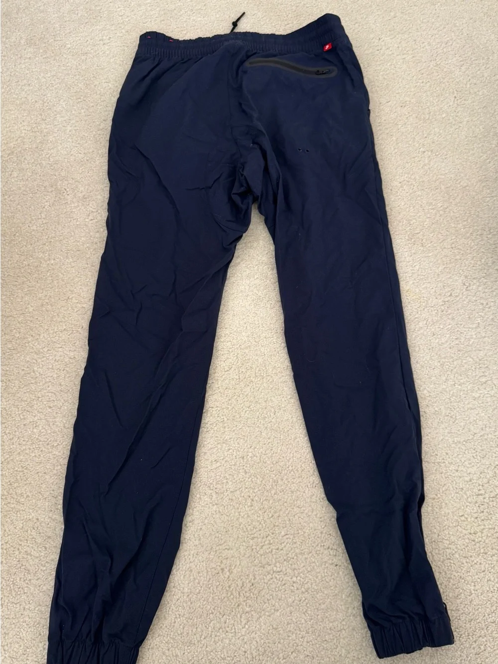 Nike Men’s Navy Blue Button-Fly Jogger Pants